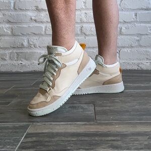 Cream and Tan Men's Shoes